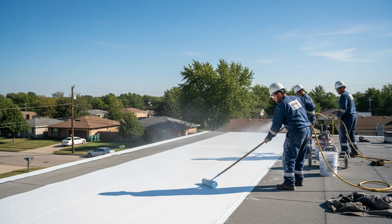 Commercial roof coating in Omena, MI near me